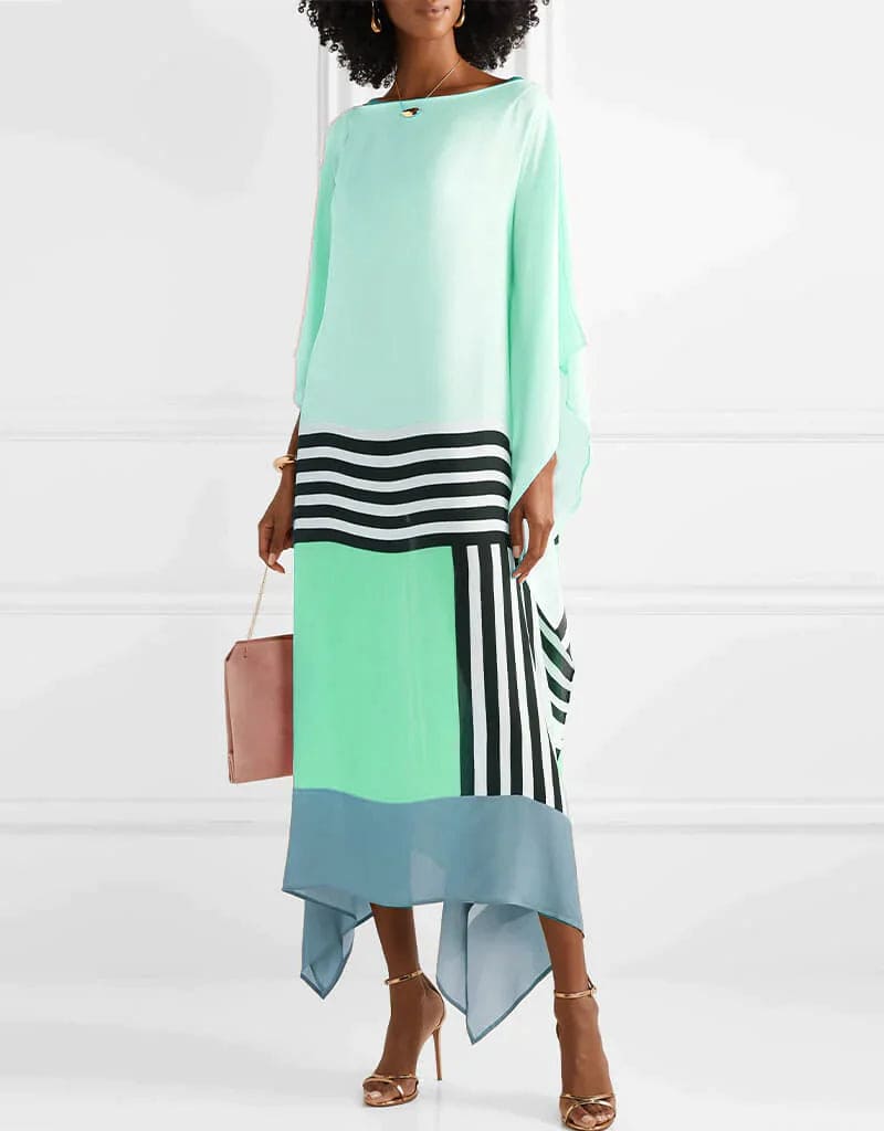Iria | Elegant kaftan med geometriskt mönster
