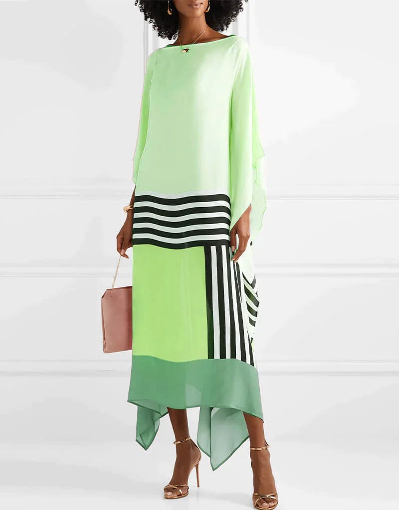Iria | Elegant kaftan med geometriskt mönster