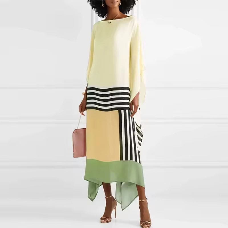 Iria | Elegant kaftan med geometriskt mönster